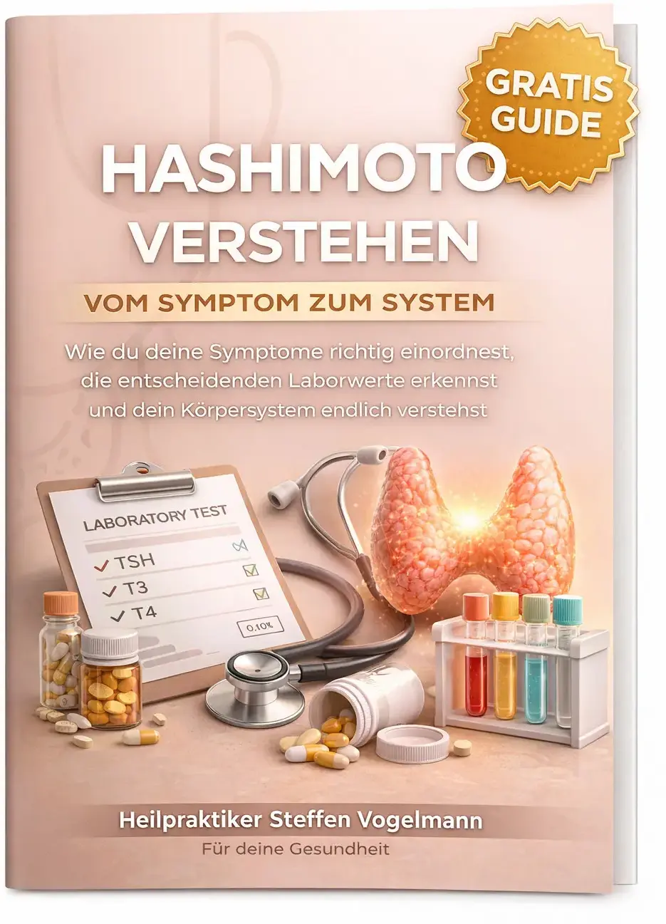 Das Bild zeigt die Checkliste von Steffen Vogelmann "Hashimoto verstehen - vom Symptom zum System".